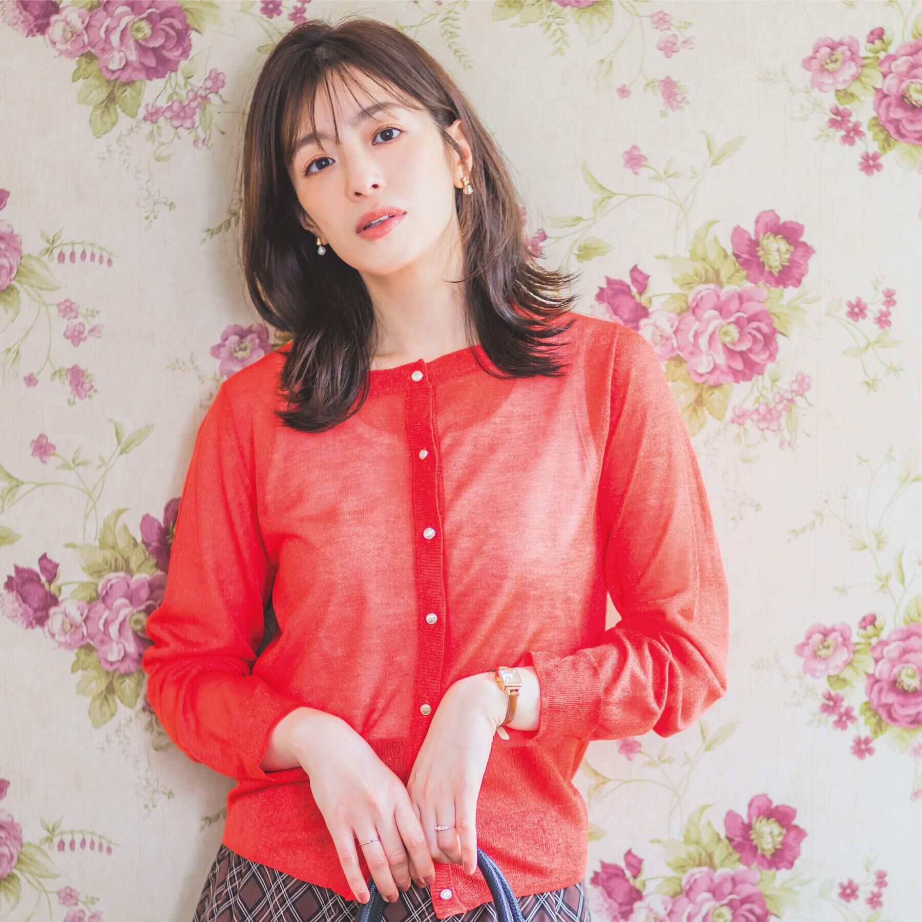 ITS&rsquo;DEMO「【手洗い可】ラメクルーカーディガン」|カーディガン|