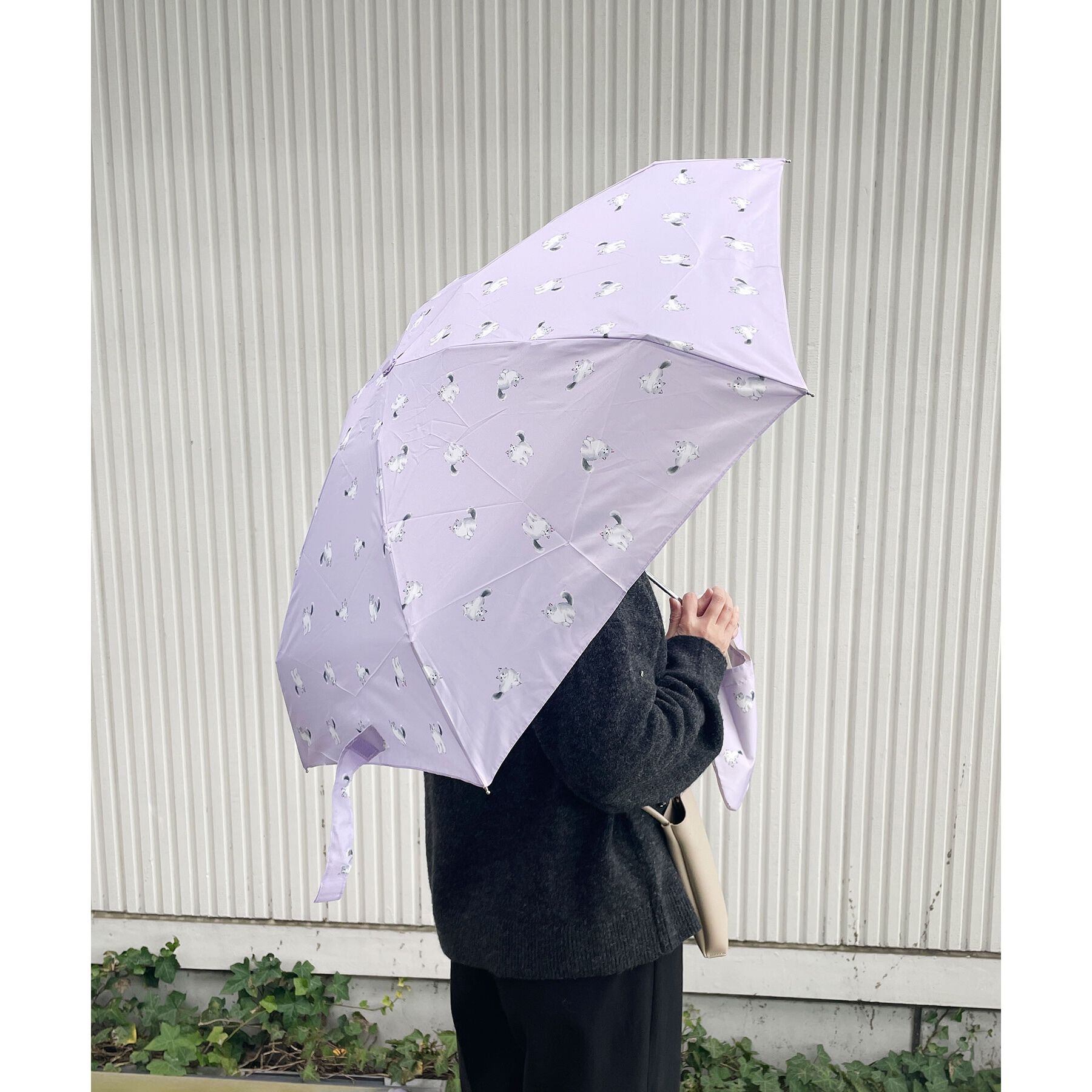 Ober Tashe「キャッツ トートバッグ ミニ 折りたたみ傘」|傘|