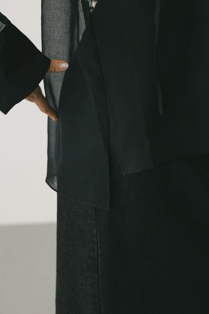 STYLEMIXER「フリルカラーシアーシャツ」|シャツ・ブラウス|