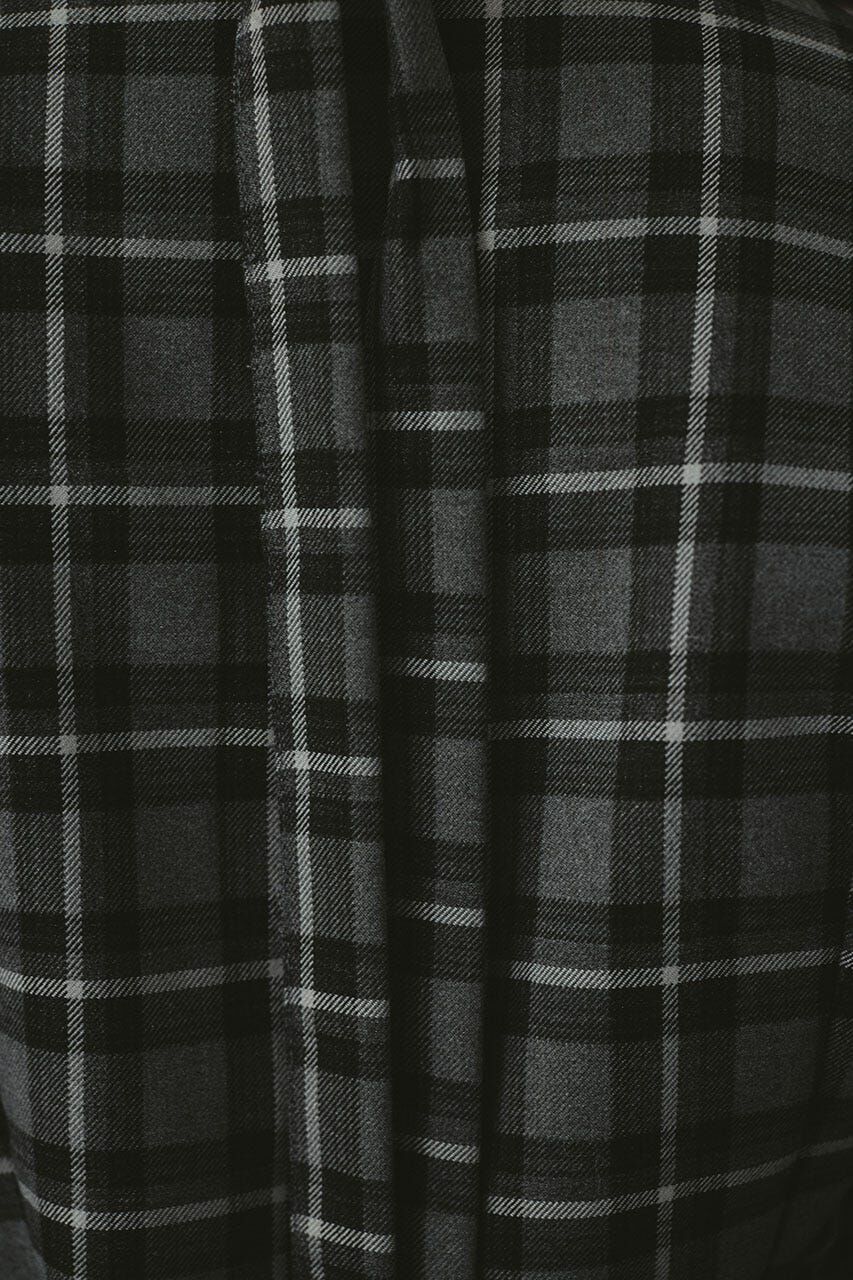 STYLEMIXER「パワーショルダーチェックシャツ」|シャツ・ブラウス|