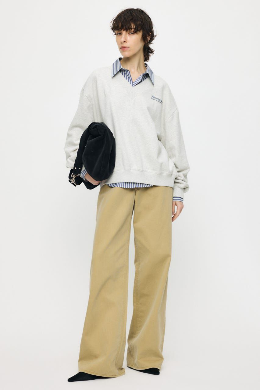MOUSSY「CROSS CHINO WIDE STRAIGHT」|デニム|