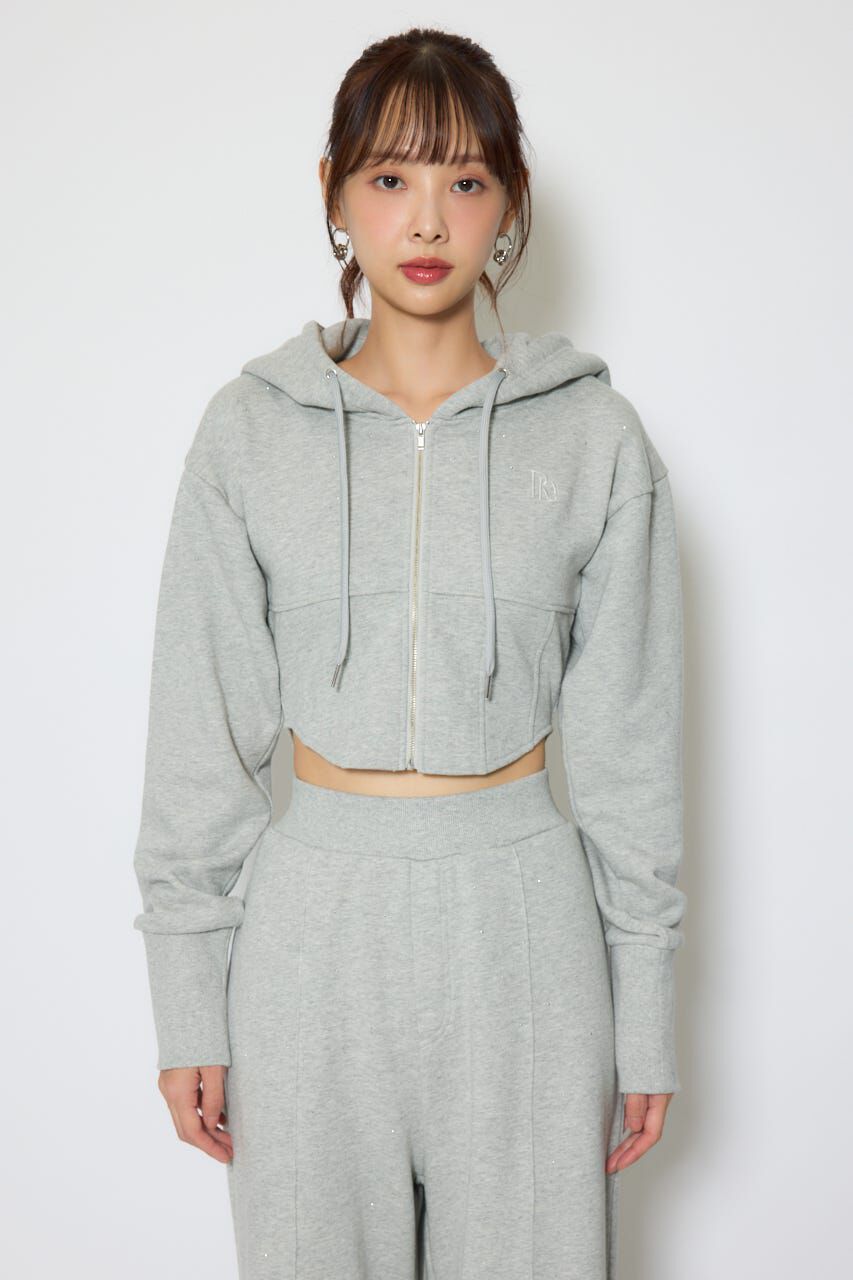 rienda「ビスチェディティールフードスウェット」|Tシャツ・カットソー|