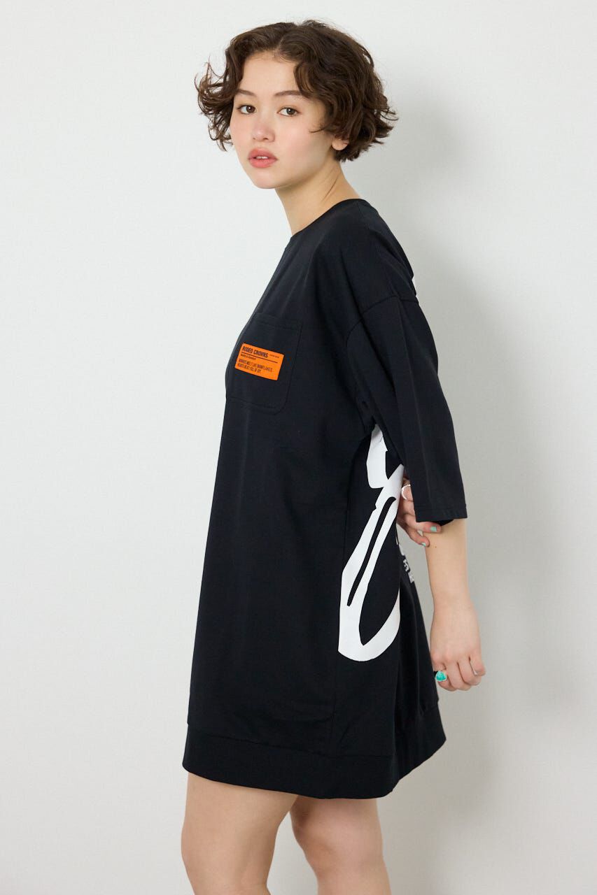 RODEO CROWNS「ペイントロゴハーフスリーブワンピース」|ワンピース|