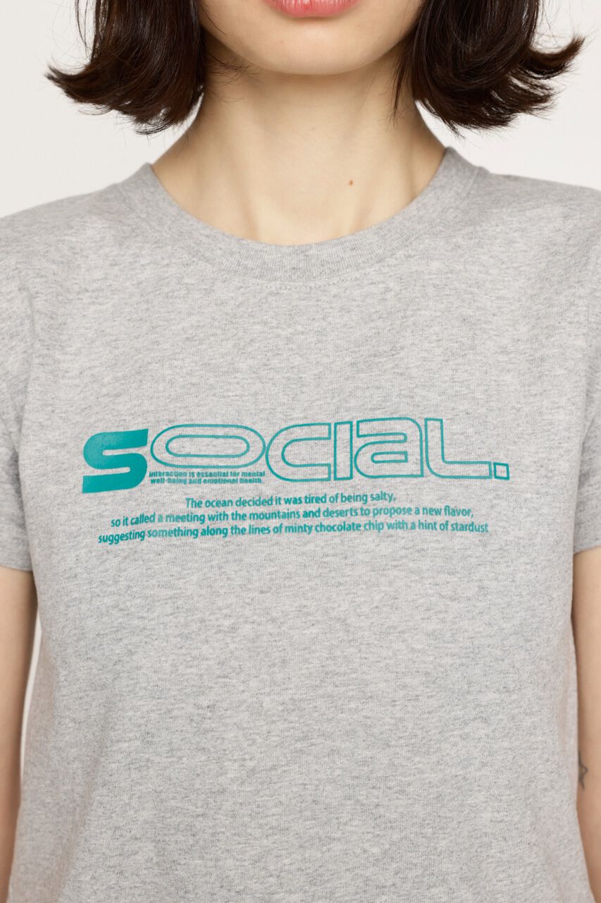 SLY「CREWNECK PRINT Tシャツ」|Tシャツ・カットソー|