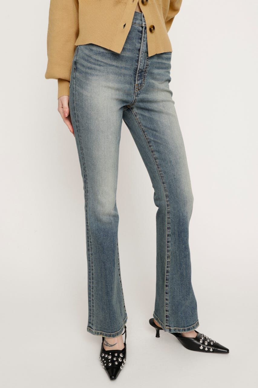 SLY「HW FLARE PT WITH ROICA（R）EF」|デニム|