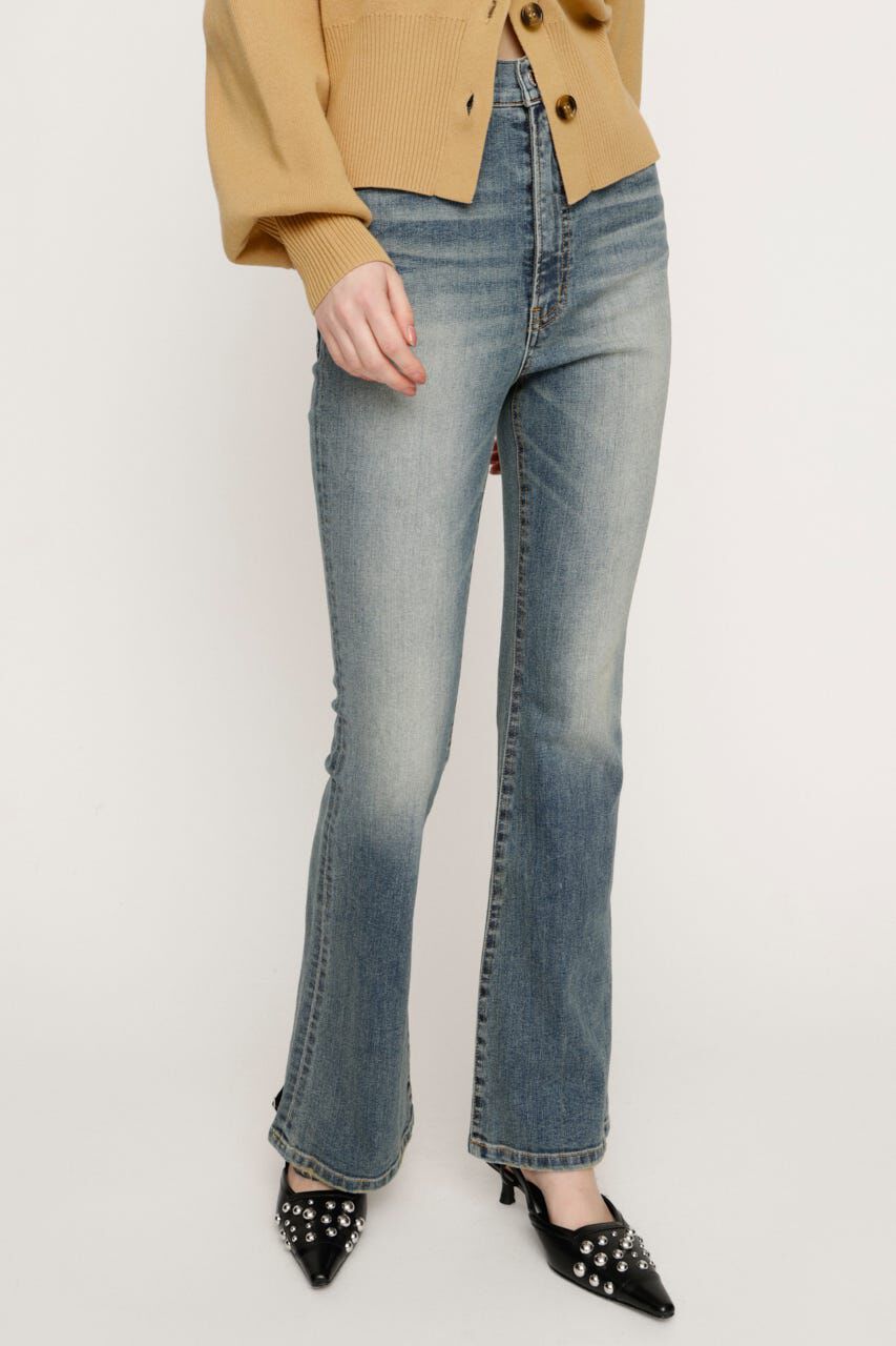 SLY「HW FLARE PT WITH ROICA（R）EF」|デニム|