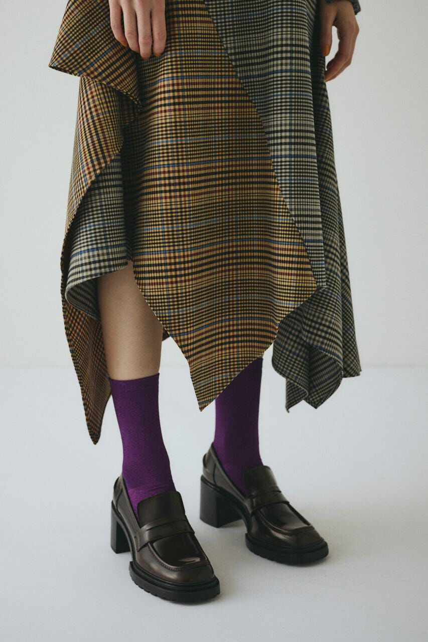 HeRIN.CYE「V design check dress」|ワンピース|