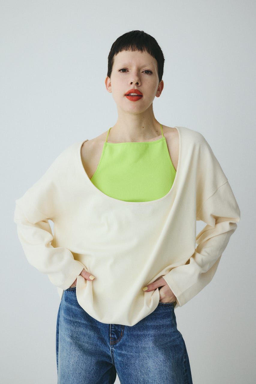 HeRIN.CYE「2Way over size cut tops」|Tシャツ・カットソー|