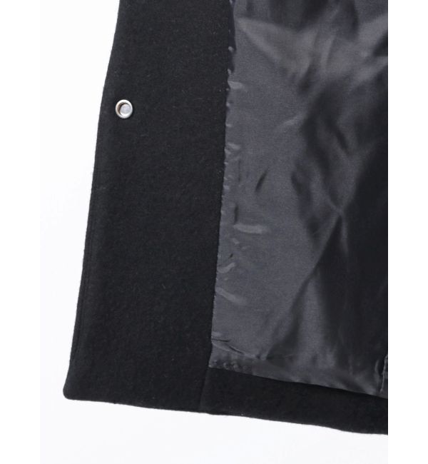 ELENDEEK「FORM SHORT WOOL CT」|ノーカラーコート|