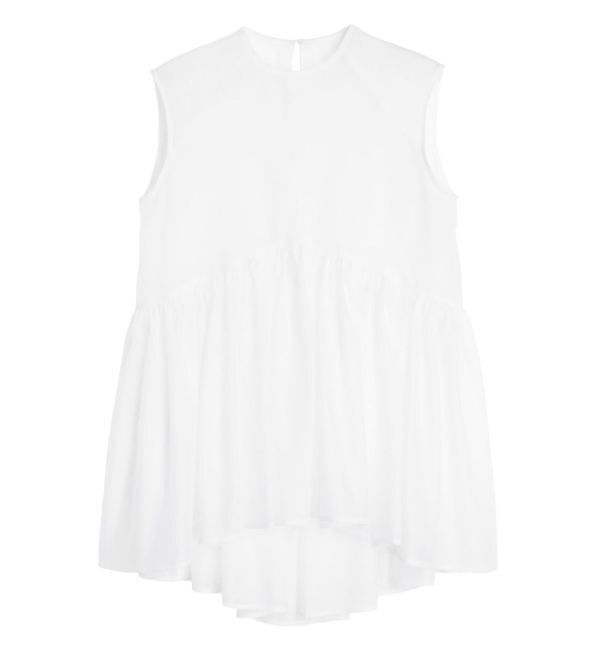 ELENDEEK「SHEER PEPLUM BL」|シャツ・ブラウス|オフホワイト