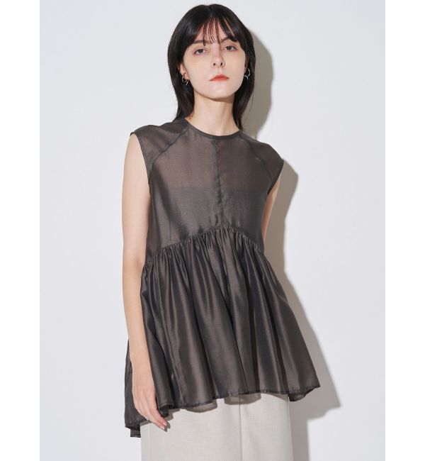 ELENDEEK「SHEER PEPLUM BL」|シャツ・ブラウス|