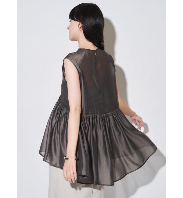 ELENDEEK「SHEER PEPLUM BL」|シャツ・ブラウス|