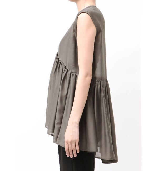 ELENDEEK「SHEER PEPLUM BL」|シャツ・ブラウス|