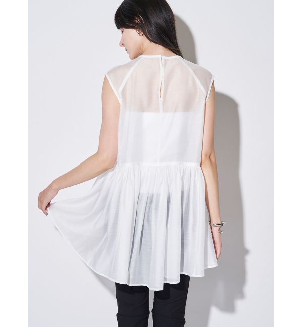 ELENDEEK「SHEER PEPLUM BL」|シャツ・ブラウス|