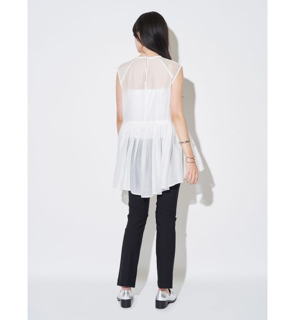 ELENDEEK「SHEER PEPLUM BL」|シャツ・ブラウス|
