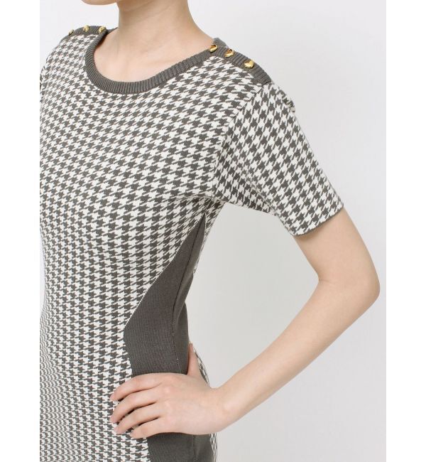 RESEXXY「ハウンドトゥースミニニットワンピース」|ワンピース|