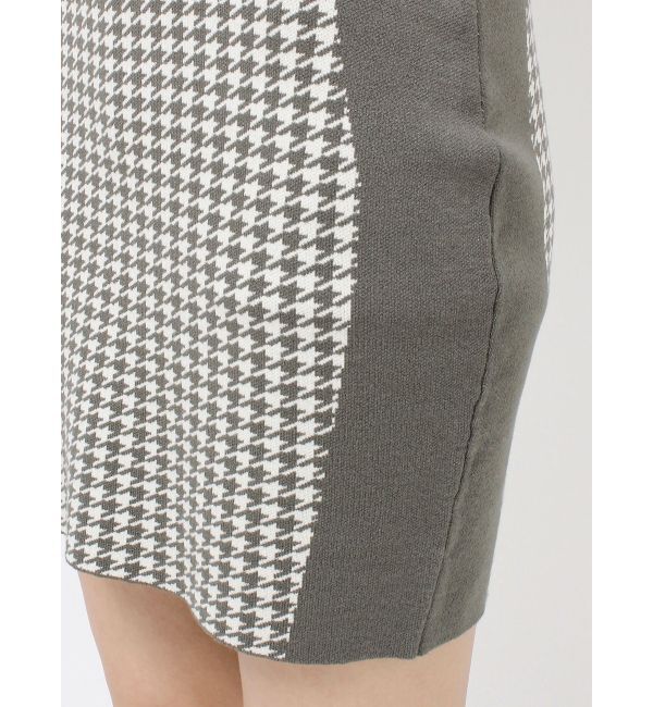 RESEXXY「ハウンドトゥースミニニットワンピース」|ワンピース|