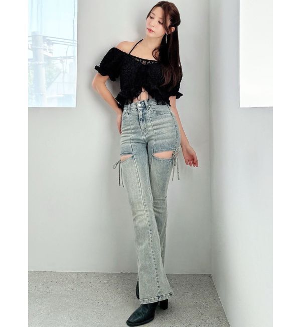 RESEXXY「レースドッキングフリルブラウス」|シャツ・ブラウス|