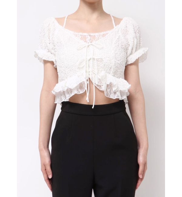 RESEXXY「レースドッキングフリルブラウス」|シャツ・ブラウス|