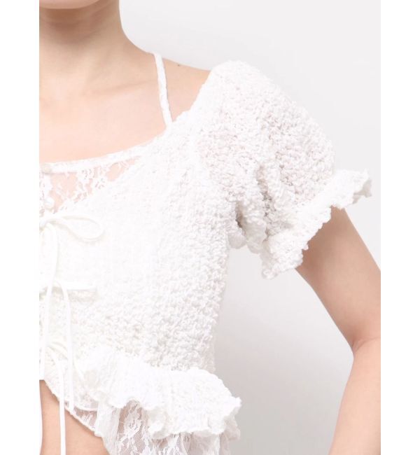 RESEXXY「レースドッキングフリルブラウス」|シャツ・ブラウス|