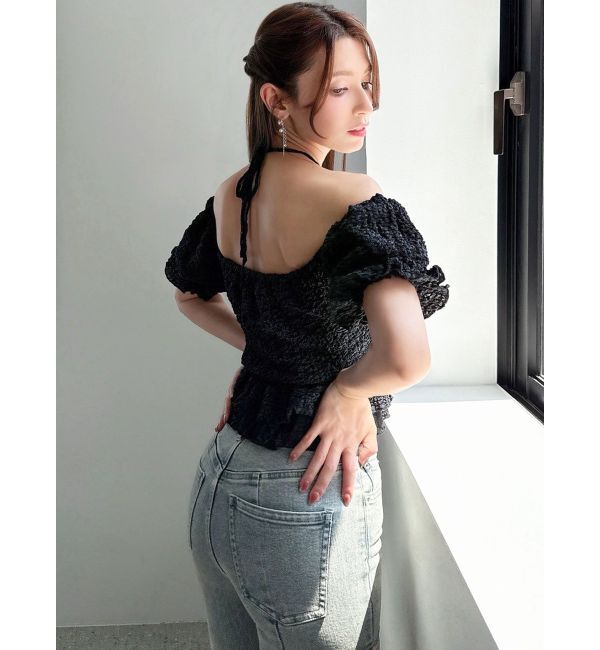 RESEXXY「レースドッキングフリルブラウス」|シャツ・ブラウス|