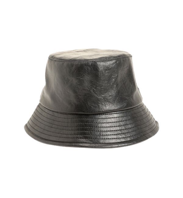 RESEXXY「フェイクレザーバケットハット」|ハット|