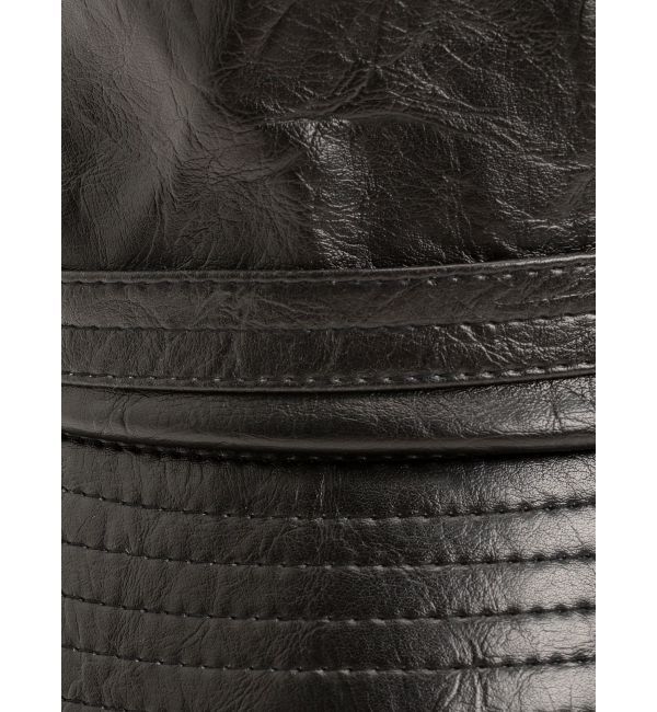 RESEXXY「フェイクレザーバケットハット」|ハット|