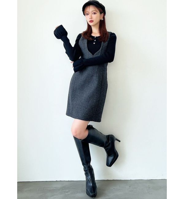 RESEXXY「コルセットミニジャンスカ【セットアップ着用可能】」|ジャンパースカート|