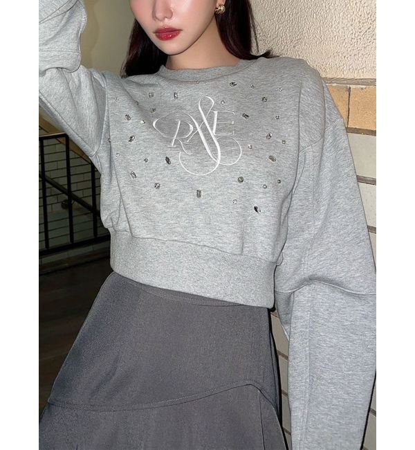 RESEXXY「ニュアンスロゴスウェットプルオーバー」|スウェット・ジャージ|グレー