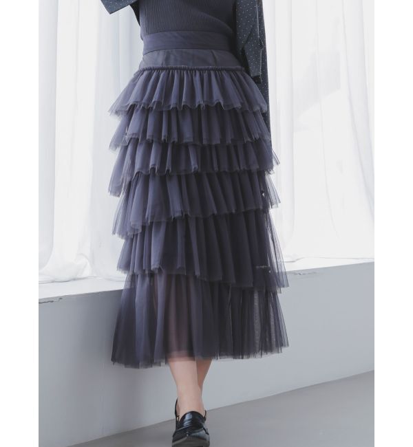 dazzlin「ティアードチュールスカート」|スカート|