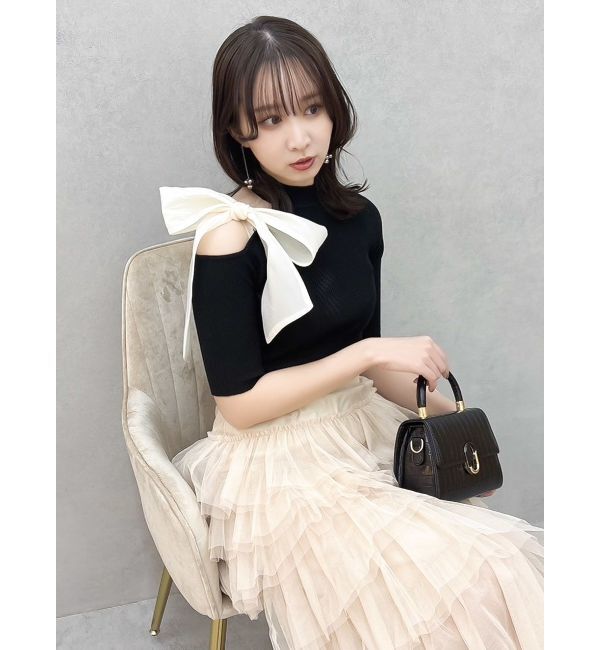 dazzlin「ティアードチュールスカート」|スカート|