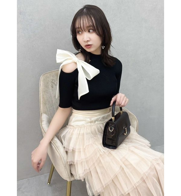 dazzlin「ティアードチュールスカート」|スカート|