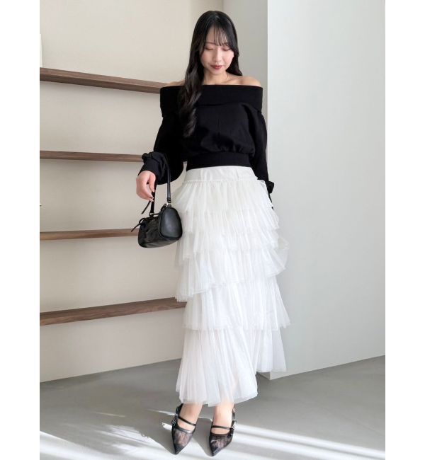 dazzlin「ティアードチュールスカート」|スカート|
