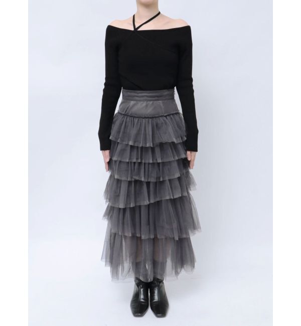 dazzlin「ティアードチュールスカート」|スカート|