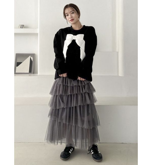 dazzlin「ティアードチュールスカート」|スカート|