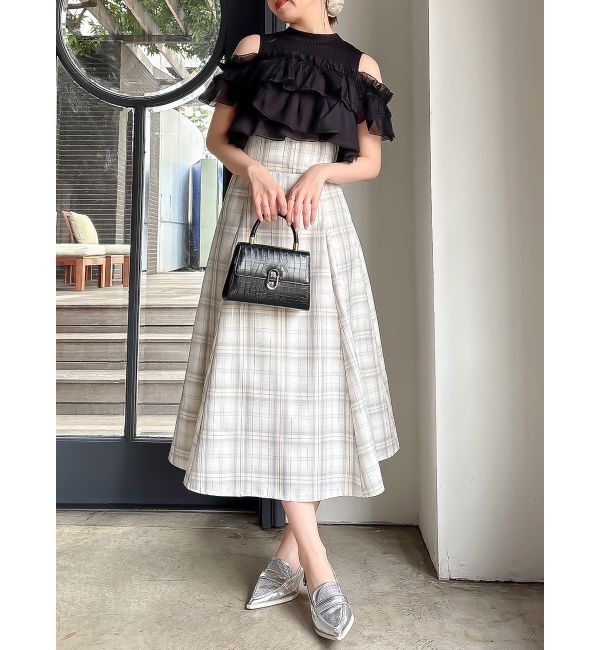 dazzlin「アソートコルセットフレアスカート」|スカート|