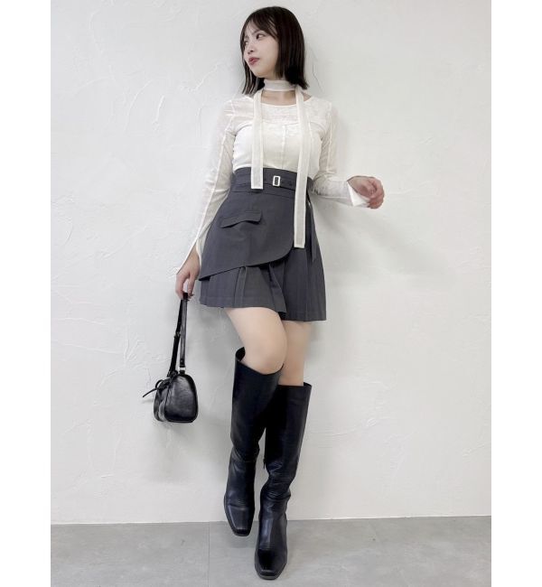 dazzlin「レイヤードプリーツミニスカート」|スカート|