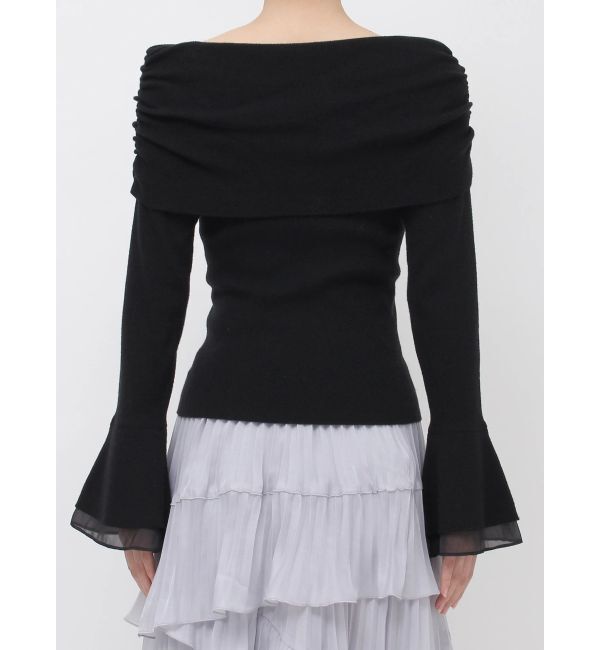 dazzlin「オフショルライクギャザーニット」|ニット・セーター|