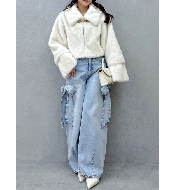 dazzlin「【20周年記念復刻！】ビットショートミンクライクファーコート」|その他|