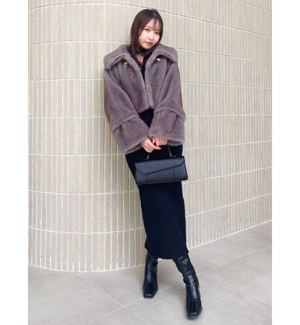 dazzlin「【20周年記念復刻！】ビットショートミンクライクファーコート」|その他|