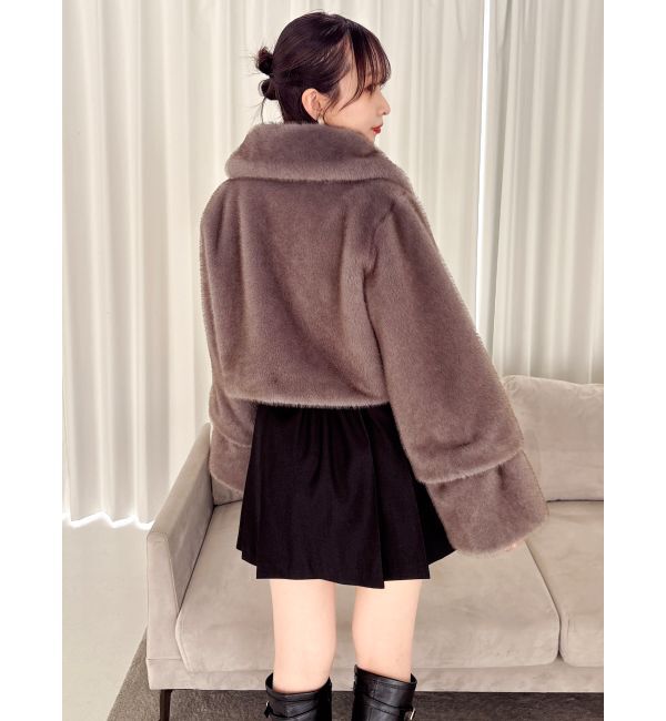 dazzlin「【20周年記念復刻！】ビットショートミンクライクファーコート」|その他|