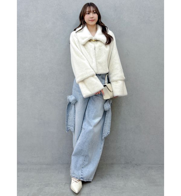 dazzlin「【20周年記念復刻！】ビットショートミンクライクファーコート」|その他|