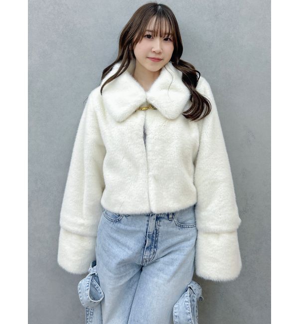 dazzlin「【20周年記念復刻！】ビットショートミンクライクファーコート」|その他|