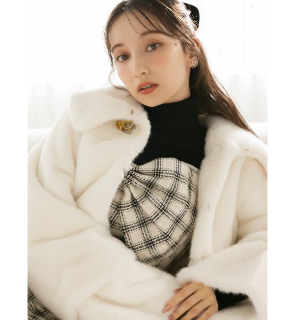 dazzlin「【20周年記念復刻！】ビットショートミンクライクファーコート」|その他|