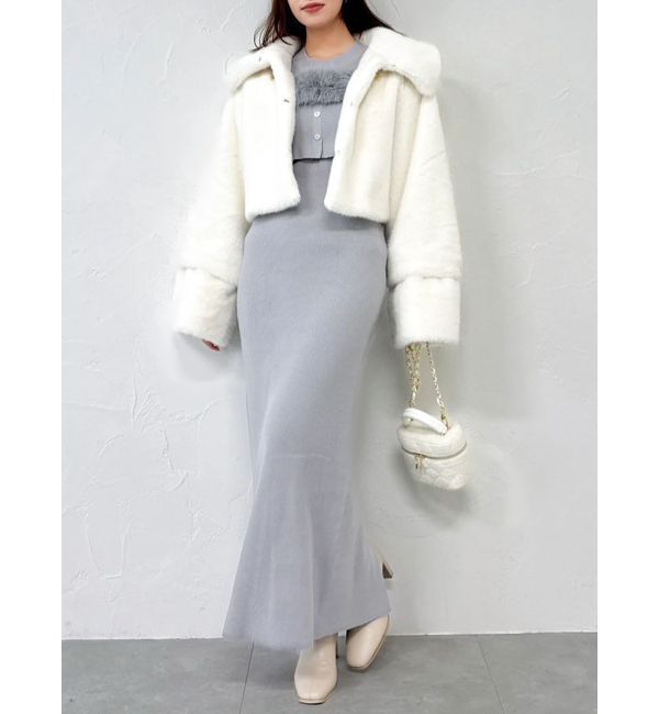 dazzlin「【20周年記念復刻！】ビットショートミンクライクファーコート」|その他|