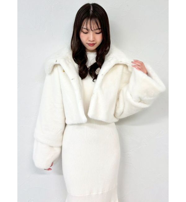 dazzlin「【20周年記念復刻！】ビットショートミンクライクファーコート」|その他|