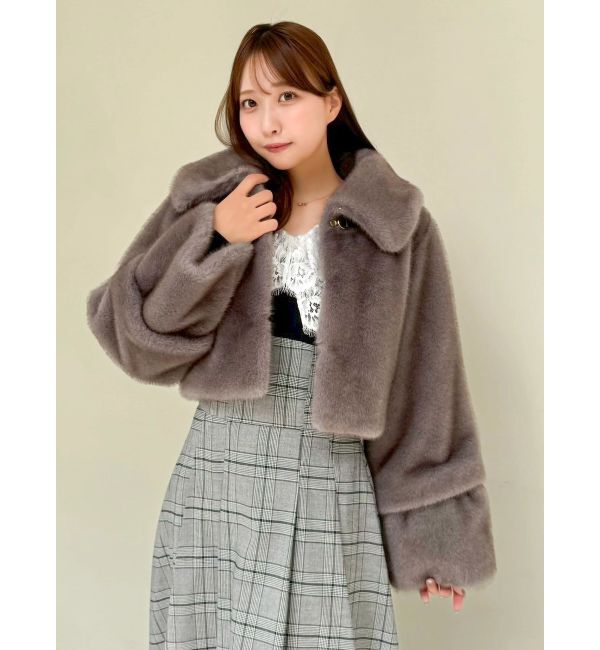 dazzlin「【20周年記念復刻！】ビットショートミンクライクファーコート」|その他|