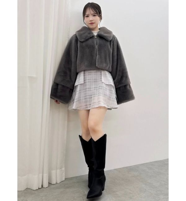 dazzlin「【20周年記念復刻！】ビットショートミンクライクファーコート」|その他|