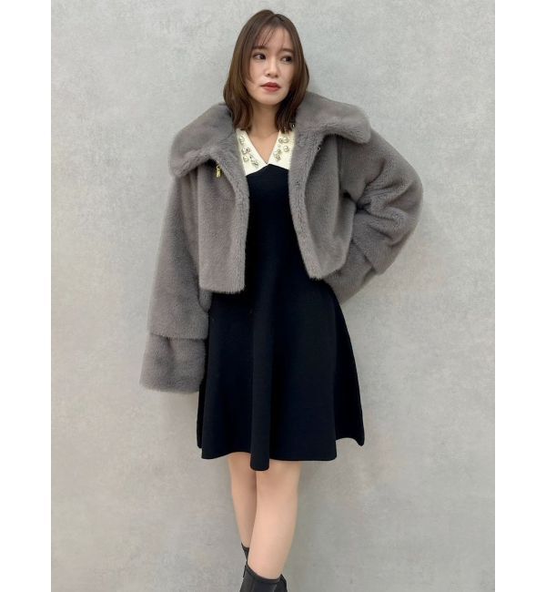 dazzlin「【20周年記念復刻！】ビットショートミンクライクファーコート」|その他|