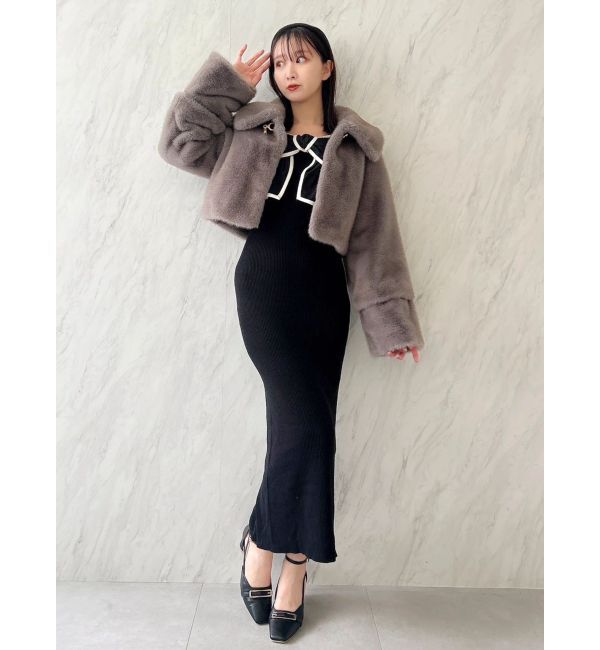 dazzlin「【20周年記念復刻！】ビットショートミンクライクファーコート」|その他|